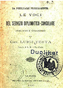 Le Voci del Servizio Diplomatico-Consolare