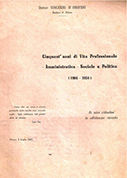Cinquant’anni di Vita Professionale