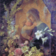 Madonna con bambino e fiori