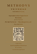 Methodus Universae Grammaticae Exprincipibus Latinae Linguae doctori Bus excerpta