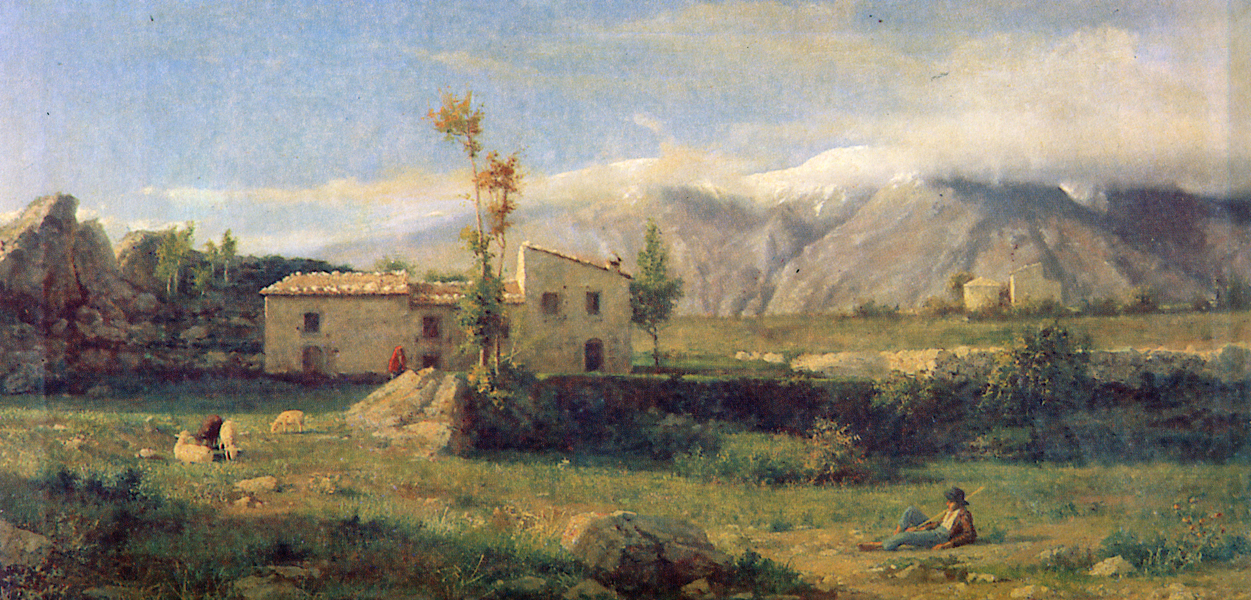 Oreste Recchione - Casolare sotto la montagna